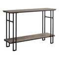 Monarch Specialties Accent Table - 48"L / Taupe / Black Metal Hall Console I 3577